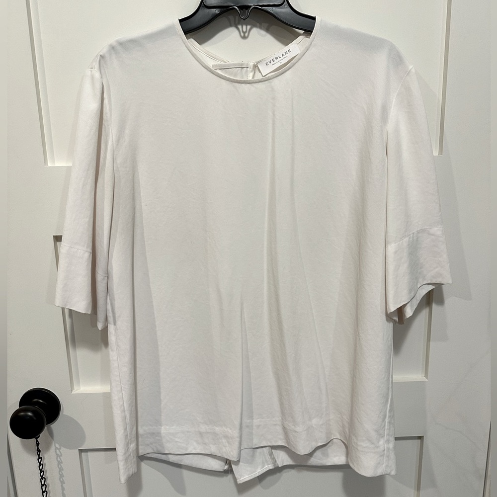 Everlane Triacetate Back-zip blouse